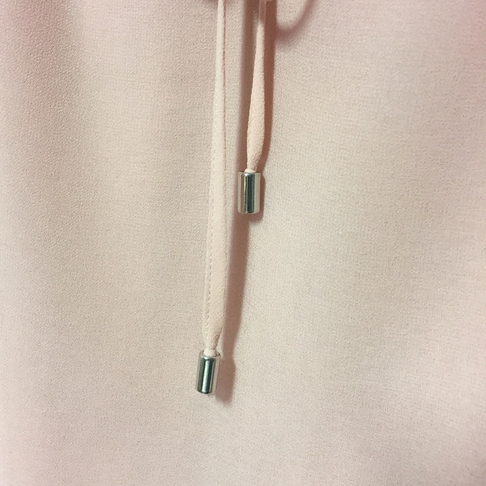 Blush Pink Bell Sleeve Top - Picture 4 of 5